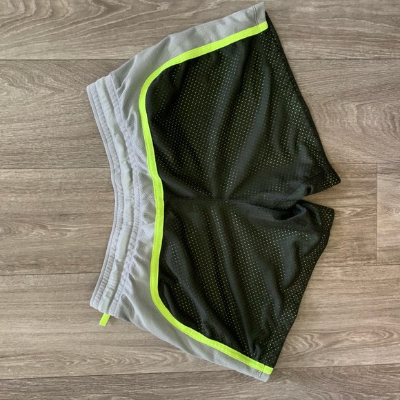 Nike Neon Yellow Green Mesh DriFit Sports Shorts - Picture 5 of 6